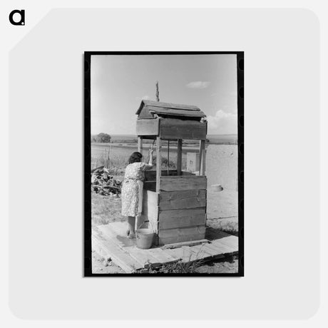 アートポストカード-Daughter at the Well
 - ラッセル リー Postcard.