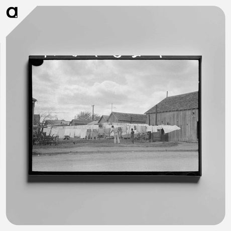 アートパネル-Mexican Day Laborers' Housing
 - ラッセル リー Canvas.