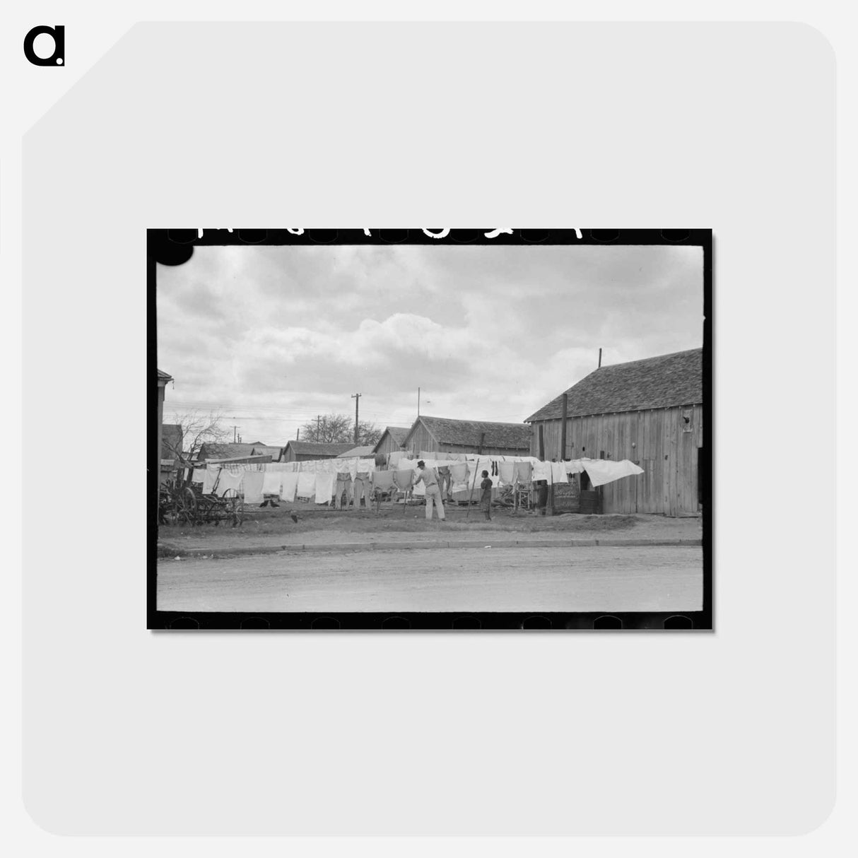 アートポストカード-Mexican Day Laborers' Housing
 - ラッセル リー Postcard.