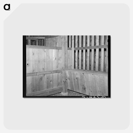 アートポストカード-Barn Stall Interior
 - ラッセル リー Postcard.