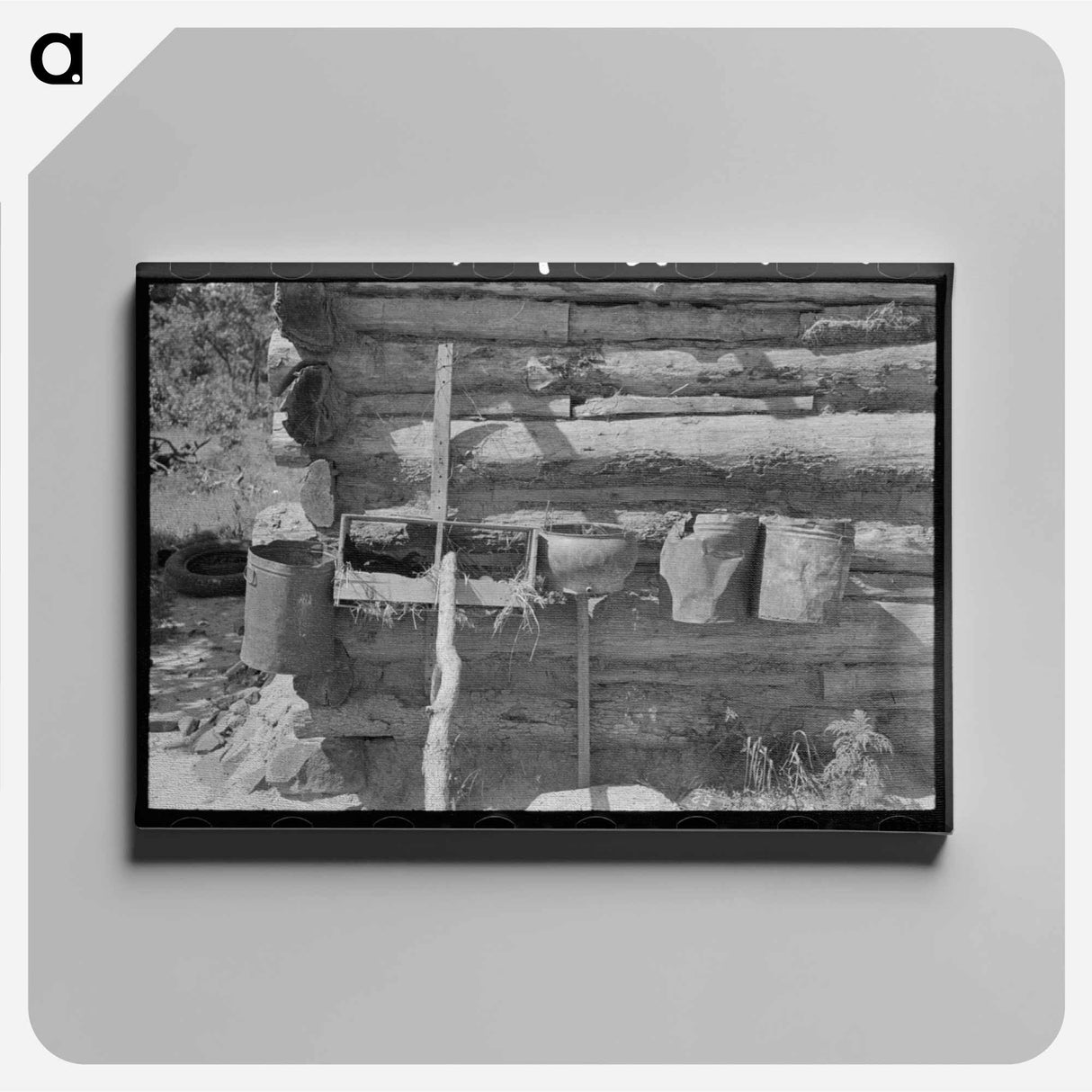 アートパネル-White Farmer's Window
 - ラッセル リー Canvas.