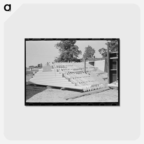 アートポストカード-Gable End Panels
 - ラッセル リー Postcard.