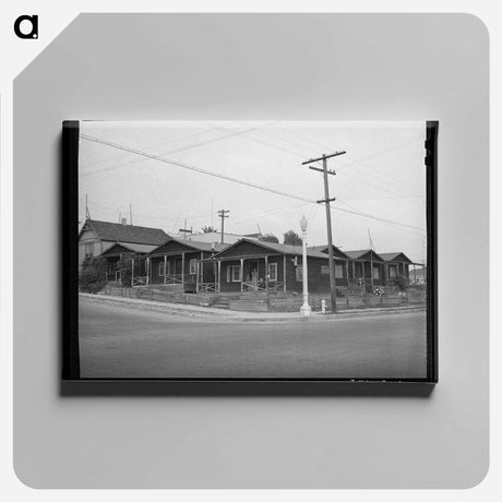 アートパネル-Mexican Houses, San Diego
 - ラッセル リー Canvas.