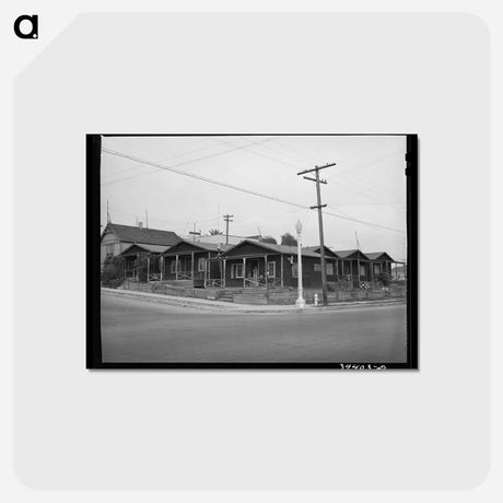 アートポストカード-Mexican Houses, San Diego
 - ラッセル リー Postcard.