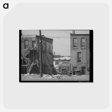 アートポストカード-Apartment Houses and Funeral Parlor
 - ラッセル リー Postcard.