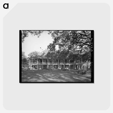 アートポストカード-Old Plantation Balcony
 - ラッセル リー Postcard.
