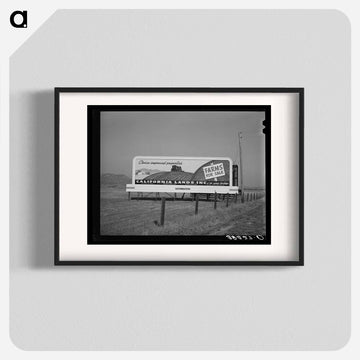 Sign. Any and every highway in California
 - ラッセル リー Poster.