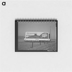 アートメモ帳-Sign. Any and every highway in California
 - ラッセル リー Memo.