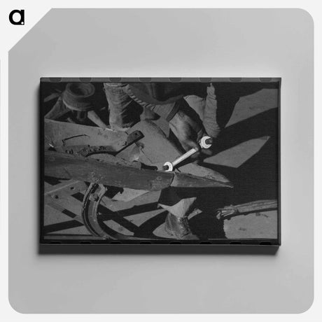 アートパネル-Blacksmith's Helper and Plow
 - ラッセル リー Canvas.
