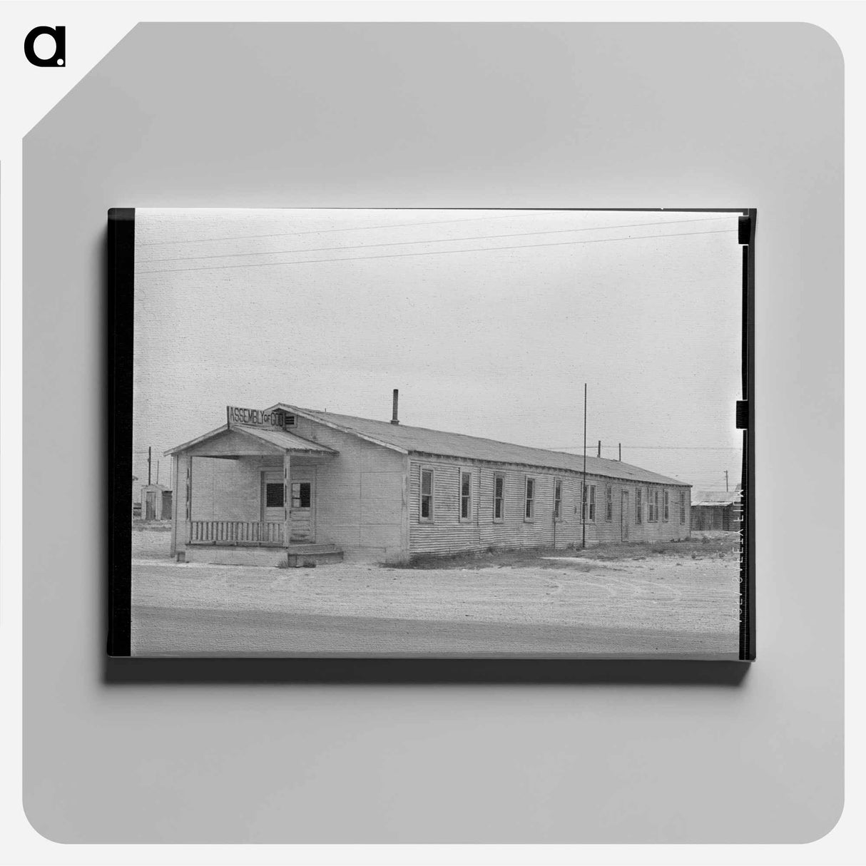 アートパネル-Church, Crane, Texas
 - ラッセル リー Canvas.