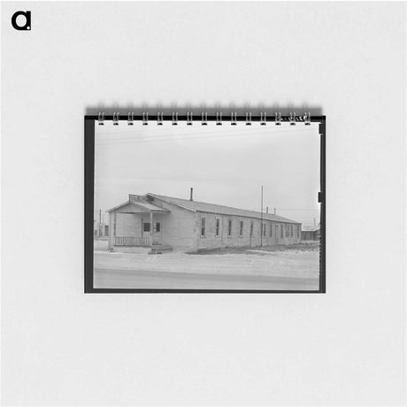 アートメモ帳-Church, Crane, Texas
 - ラッセル リー Memo.