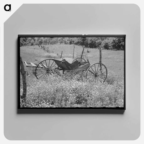 アートパネル-Buggy in Daisies
 - ラッセル リー Canvas.
