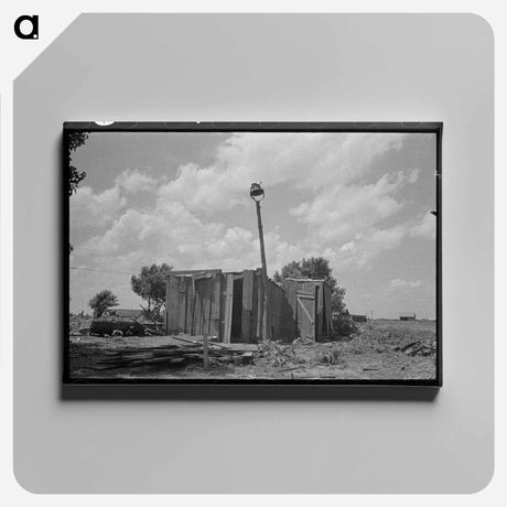 アートパネル-Shed of Sharecropper
 - ラッセル リー Canvas.
