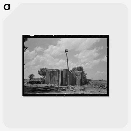 アートポストカード-Shed of Sharecropper
 - ラッセル リー Postcard.