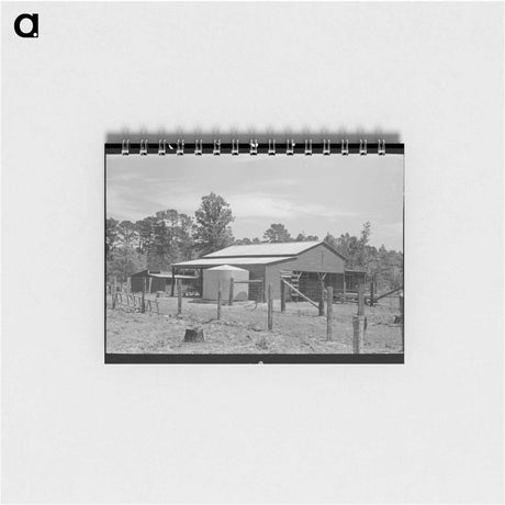 アートメモ帳-Sabine Farms Barn and Water Tank
 - ラッセル リー Memo.