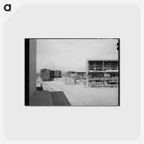 アートポストカード-Railroad Siding and Warehouses
 - ラッセル リー Postcard.