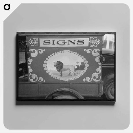 アートパネル-Sign on Truck, San Angelo
 - ラッセル リー Canvas.