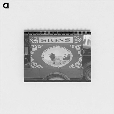 アートメモ帳-Sign on Truck, San Angelo
 - ラッセル リー Memo.