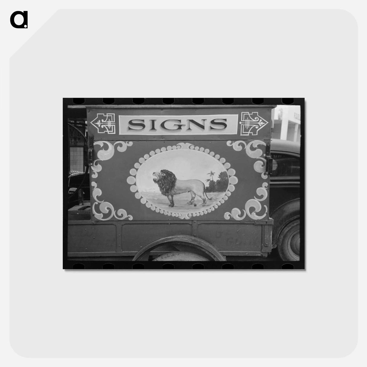アートポストカード-Sign on Truck, San Angelo
 - ラッセル リー Postcard.