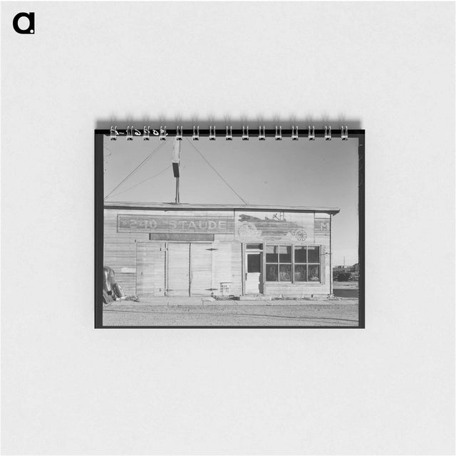 アートメモ帳-Old Building, Plentywood
 - ラッセル リー Memo.