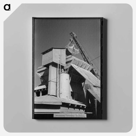 アートパネル-Concrete Mixing Plant, Oklahoma City
 - ラッセル リー Canvas.