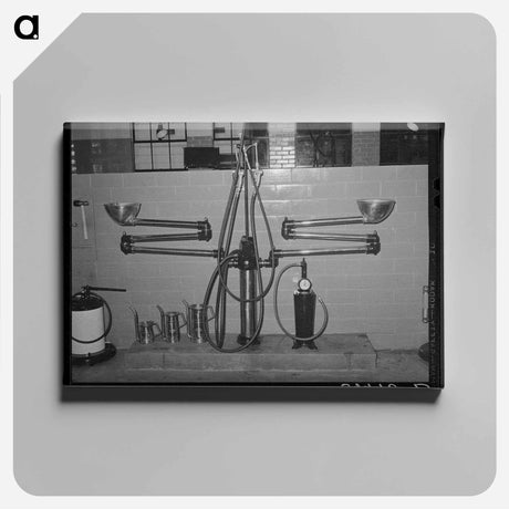 アートパネル-Gasoline Service Station
 - ラッセル リー Canvas.