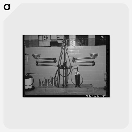 アートポストカード-Gasoline Service Station
 - ラッセル リー Postcard.