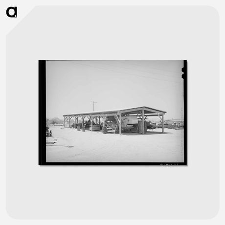 アートポストカード-Casa Grande Valley Farms Shelter
 - ラッセル リー Postcard.