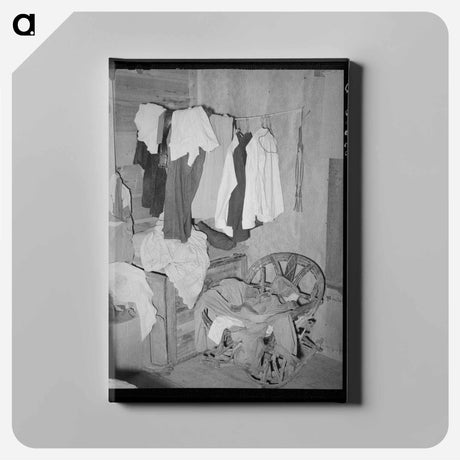 アートパネル-Tenant Farmer's Bedroom
 - ラッセル リー Canvas.