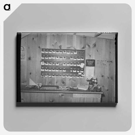 アートパネル-Tourist Court Keys and Desk
 - ラッセル リー Canvas.