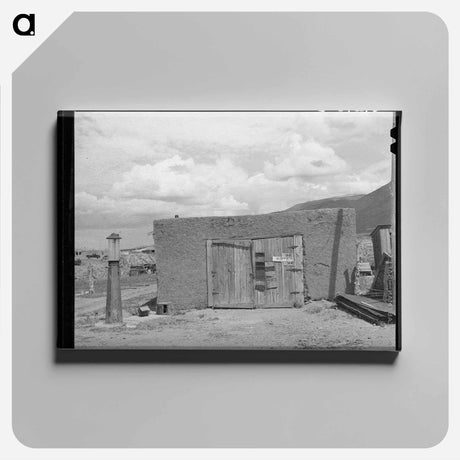 アートパネル-Garage and Gasoline Pump
 - ラッセル リー Canvas.