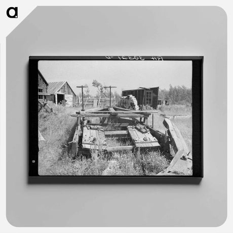 アートパネル-Old Log Sled
 - ラッセル リー Canvas.