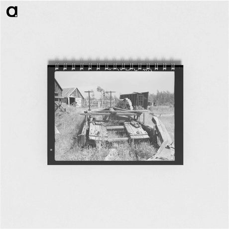 アートメモ帳-Old Log Sled
 - ラッセル リー Memo.