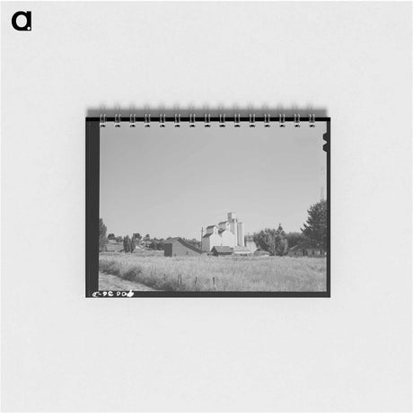アートメモ帳-Wheat Elevator, Latah County
 - ラッセル リー Memo.