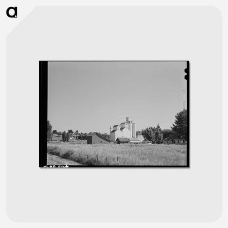 アートポストカード-Wheat Elevator, Latah County
 - ラッセル リー Postcard.