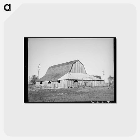 アートポストカード-Barn of Carl Rubel
 - ラッセル リー Postcard.