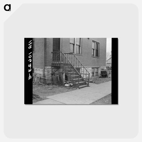アートポストカード-Side Entrance, Joy, Illinois
 - ラッセル リー Postcard.