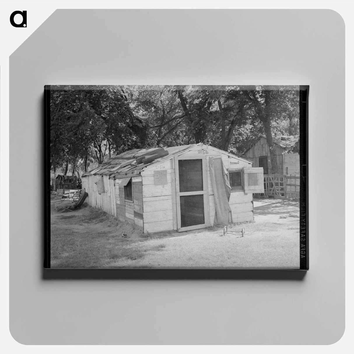 アートパネル-Shack at Community Camp
 - ラッセル リー Canvas.