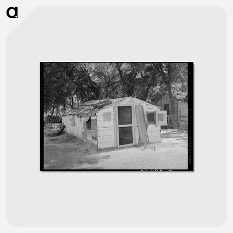 アートポストカード-Shack at Community Camp
 - ラッセル リー Postcard.