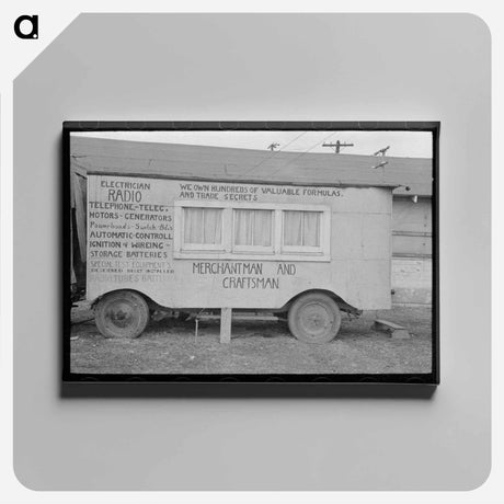 アートパネル-Itinerant Electrician, Pharr, Texas
 - ラッセル リー Canvas.