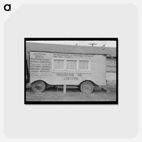 アートポストカード-Itinerant Electrician, Pharr, Texas
 - ラッセル リー Postcard.