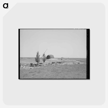 アートポストカード-Vale-Owyhee Farm Scene
 - ラッセル リー Postcard.