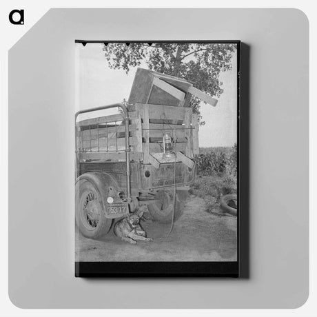 アートパネル-Migrant's Truck, Oklahoma
 - ラッセル リー Canvas.