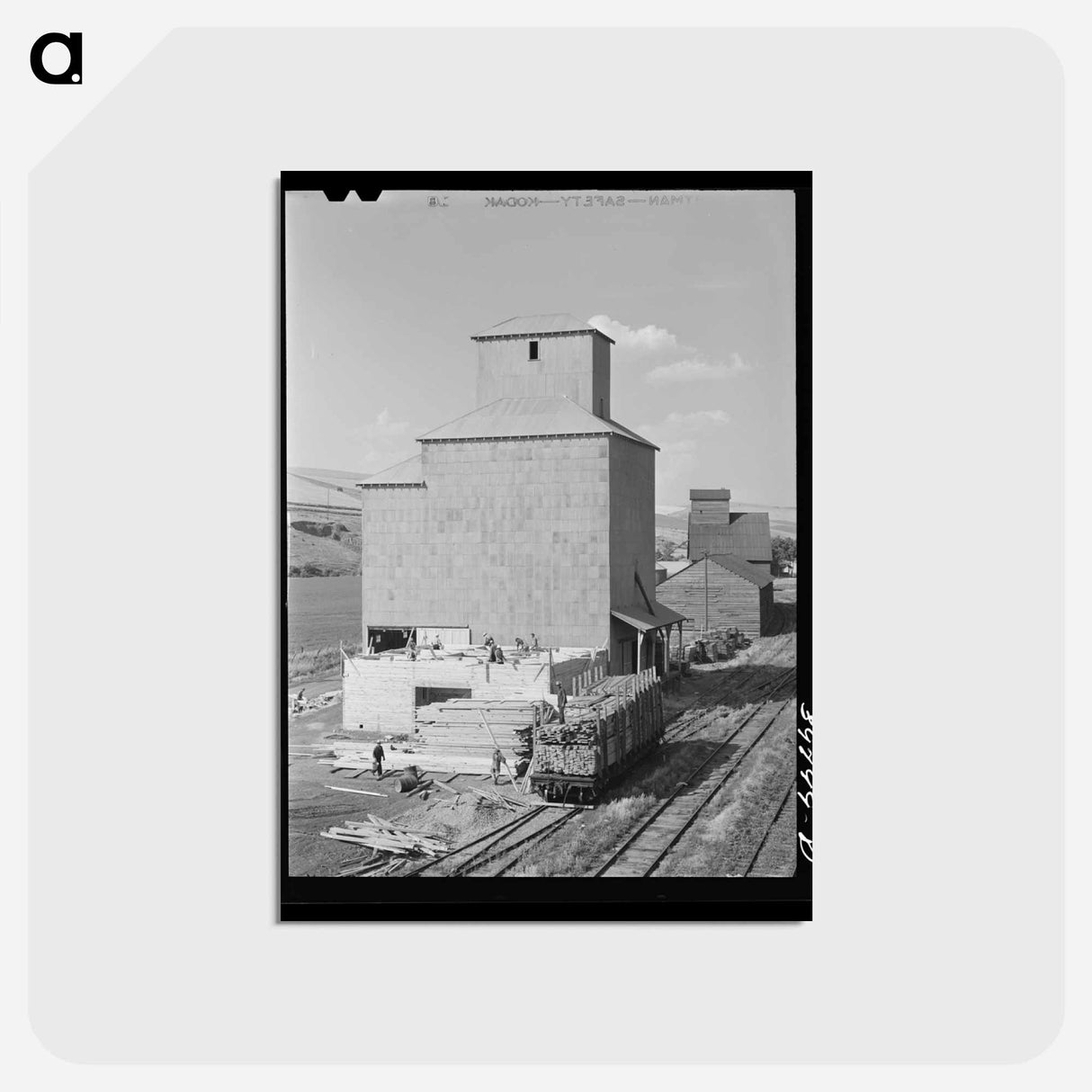 アートポストカード-Dayton Wheat Elevator
 - ラッセル リー Postcard.
