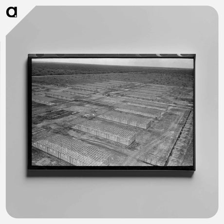 アートパネル-Migrant Camp Construction
 - ラッセル リー Canvas.