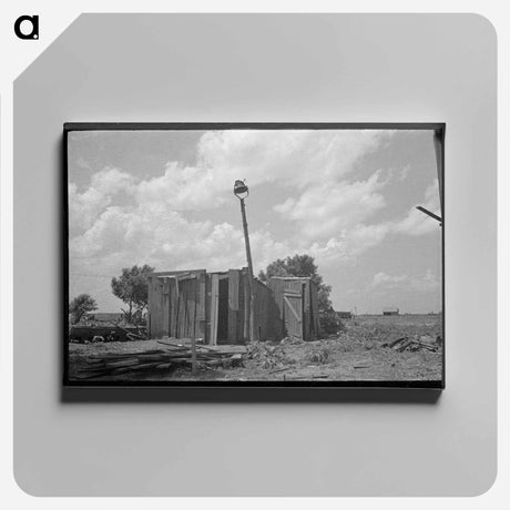 アートパネル-Privy on Sharecropper's Old Farm Unit
 - ラッセル リー Canvas.