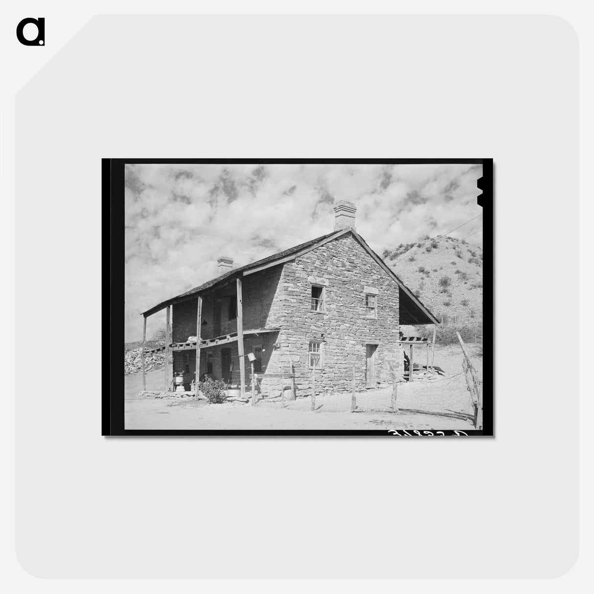 アートポストカード-Jacob Hamlin's Home
 - ラッセル リー Postcard.