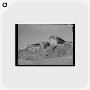 アートポストカード-Barn and House, Questa
 - ラッセル リー Postcard.