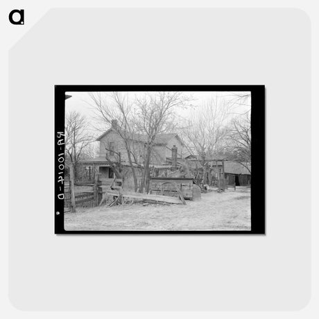 アートポストカード-Clearcreek Farmyard
 - ラッセル リー Postcard.