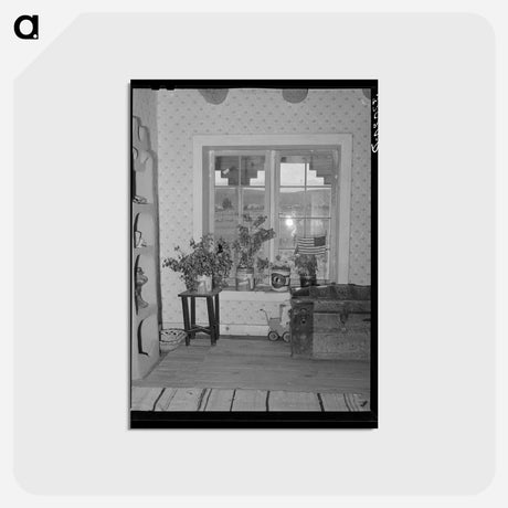 アートポストカード-Chamisal Bedroom
 - ラッセル リー Postcard.